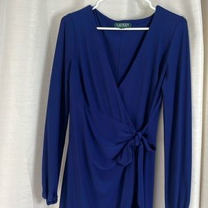 Ralph Lauren Royal blue dress, size 8. Perfect for work !